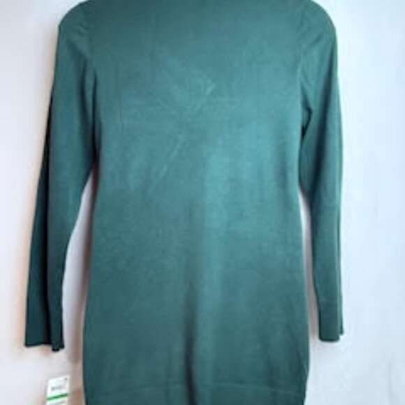 INC International Concepts Buckle Tunic Sweater Hunter Green Women’s Size L NWT - Picture 3 of 12